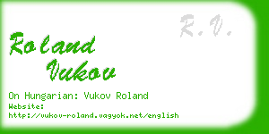 roland vukov business card